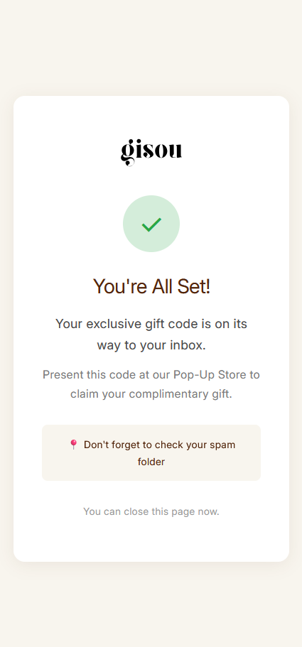 Registration Success