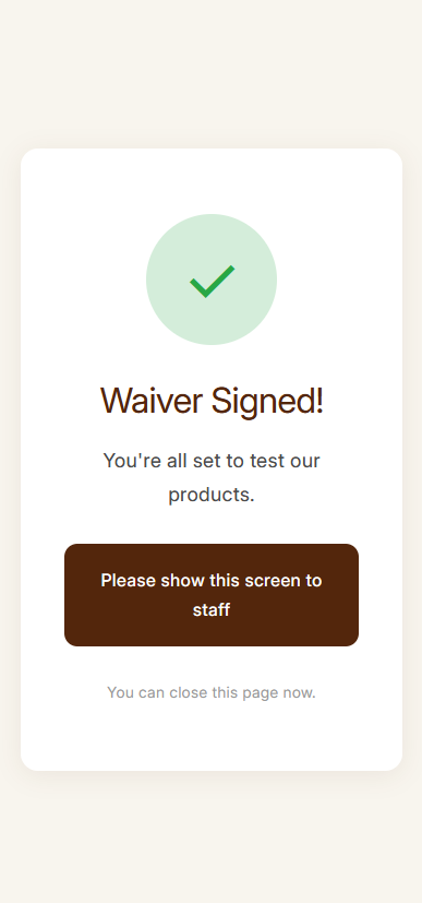 Waiver Success